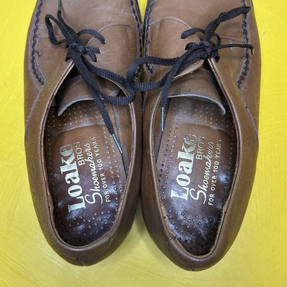 loake bros Fontwell brown leather dress shoes Formal Wear men’s Size 8.5 EEE - Picture 14 of 16